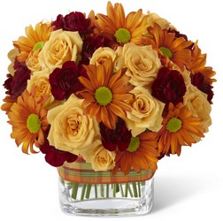Golden Autumn Bouquet In Waterford Michigan Jacobsen's Flowers